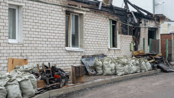 Professional Fire Damage Repair technician working in Newtown Square, PA
